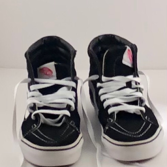 Vans Skateboard Black Shoes High Top Sz M 6.5 W 8 - Picture 5 of 11